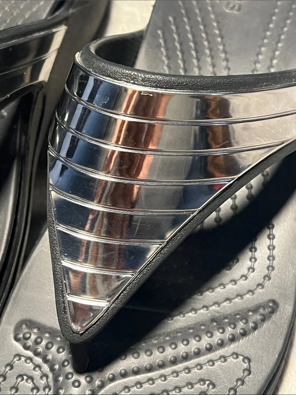 Crocs,Monterey Metallic Wedge Flip